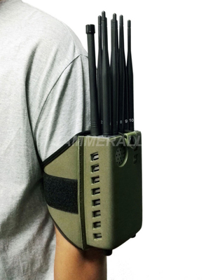 Emittente di disturbo portatile del telefono cellulare di 10 antenne, disruptore di segnale WiFi di LOJACK GPS