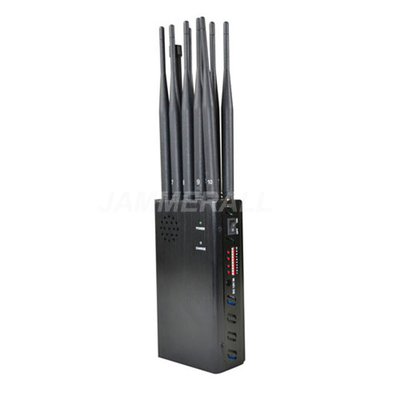 Emittente di disturbo portatile del telefono cellulare di 10 antenne, disruptore di segnale WiFi di LOJACK GPS