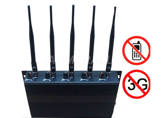 5 regolabili legano l'emittente di disturbo del segnale del telefono cellulare, 3G/rimescolatore GSM/di CDMA