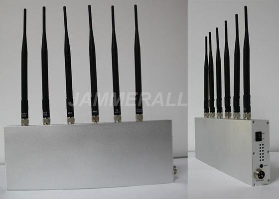 Inibitore del segnale del telefono cellulare di 6 antenne, 3G potente/emittente di disturbo di segnale WiFi
