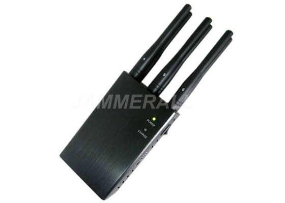Le antenne tenute in mano selezionabili dell'emittente di disturbo 6 del telefono cellulare scrivono per i segnali di GPS 3G 4G