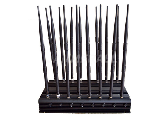 Emittente di disturbo di VHF di frequenza ultraelevata di 16 antenne, stampo tutto compreso del segnale del telefono cellulare