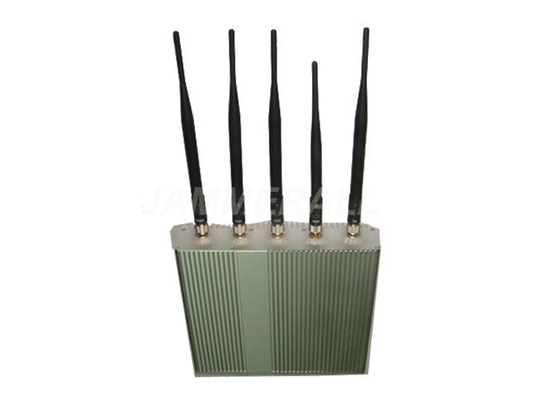 Emittente di disturbo del segnale del telefono cellulare di 5 antenne per il DCS di 3G GSM CDMA con telecomando