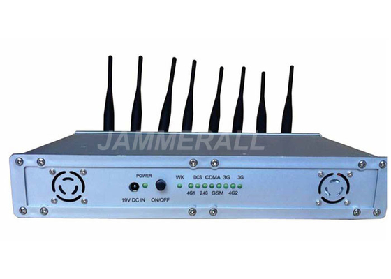 Emittente di disturbo del segnale di alto potere di 8 antenne, segnale WiFi di 3G 4G che inceppa dispositivo