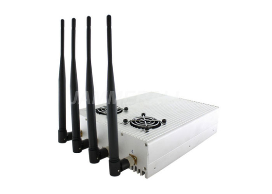 4 adattatori da tavolino di corrente alternata Dell'emittente di disturbo del segnale del telefono cellulare 3G delle bande con il buon sistema di raffreddamento